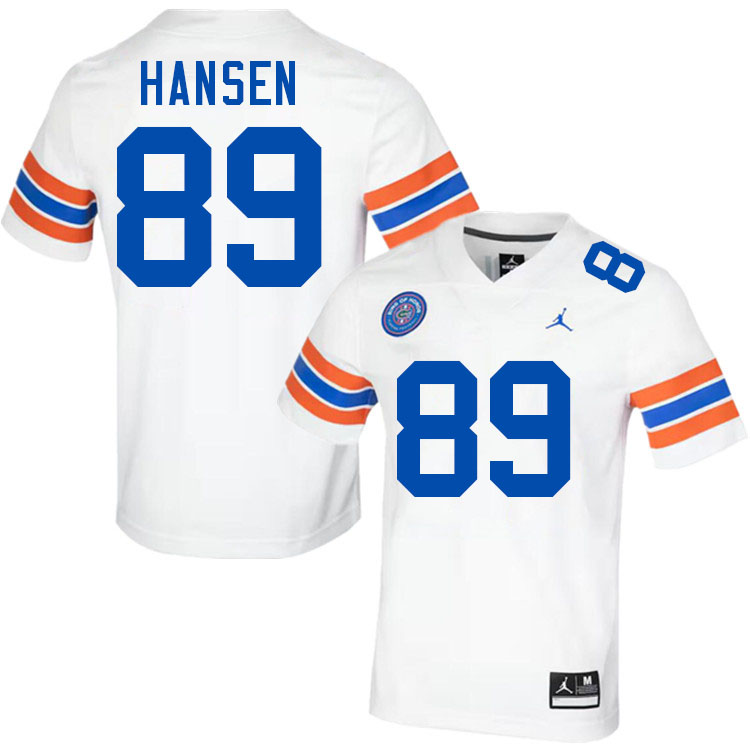 Hayden Hansen Florida Jersey,Florida Gators #89 Hayden Hansen Jersey Youth Uniforms-Throwback White